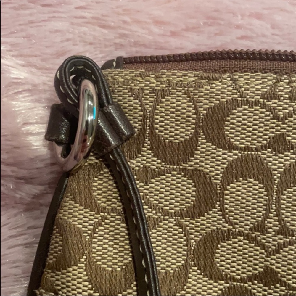 Authentic Brown Coach Letter Wristlet/coin purse - Picture 10 of 10